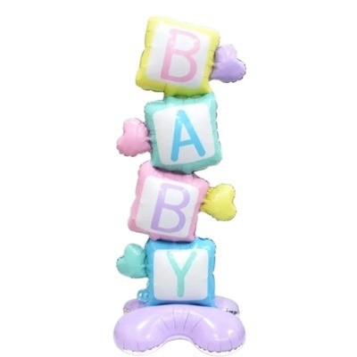 Globo sin inflar 3D de 68" Baby