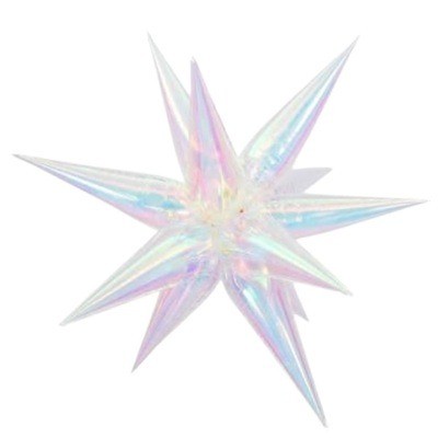 Globo estrella sin inflar 26 "tornasol