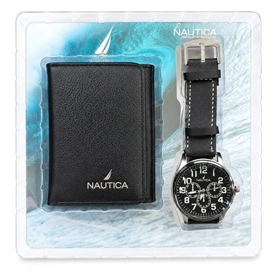 Billetera más reloj Náutica