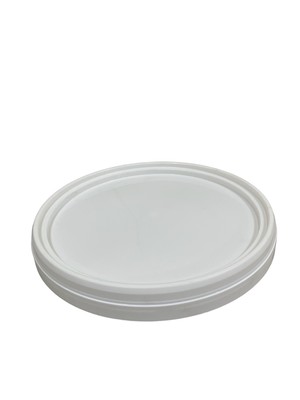 5 Gallon White Plastic Bucket/ Pail With Cover (New)