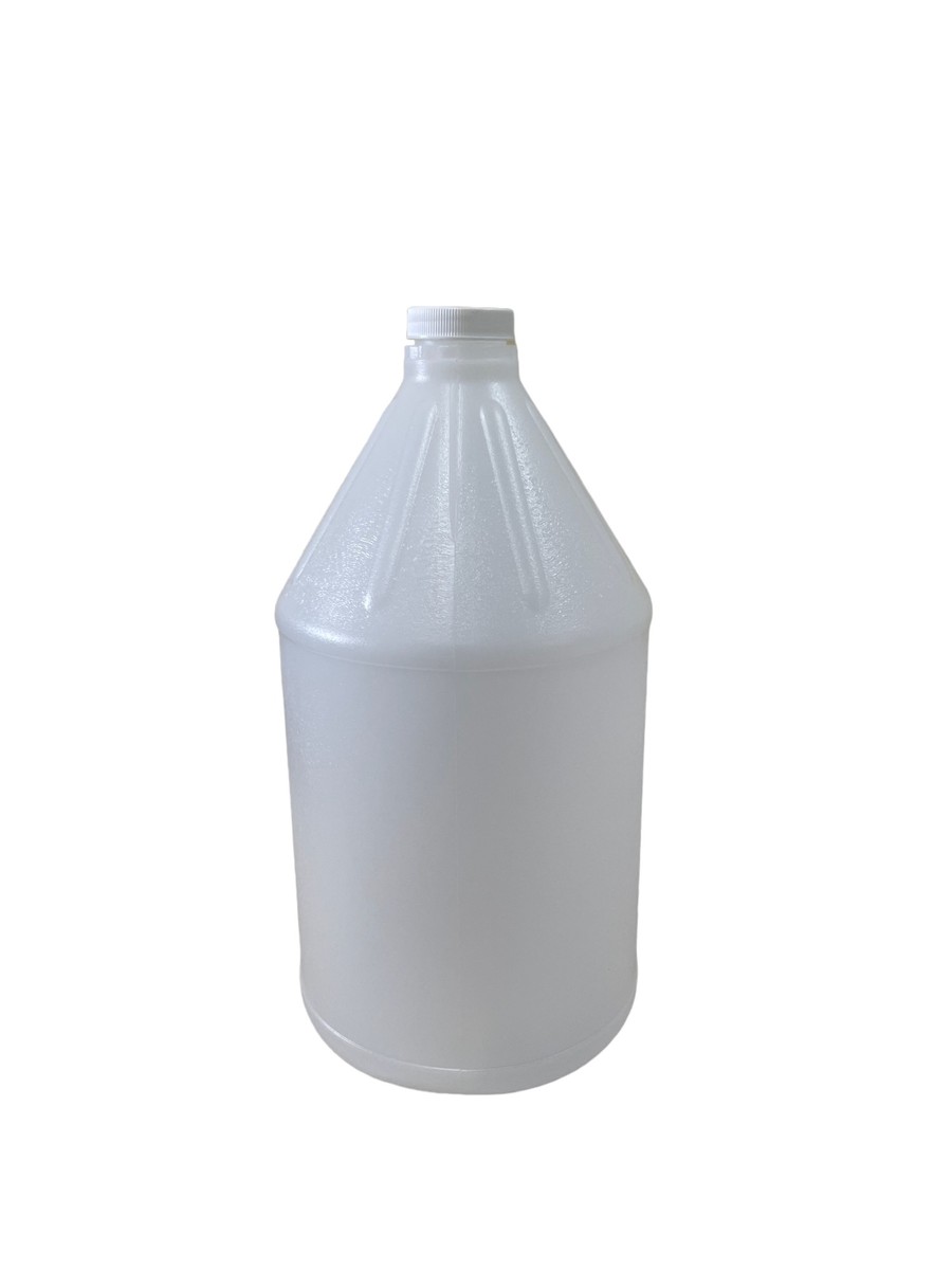 1 Gallon HDPE Plastic Bottle w/ White Cap