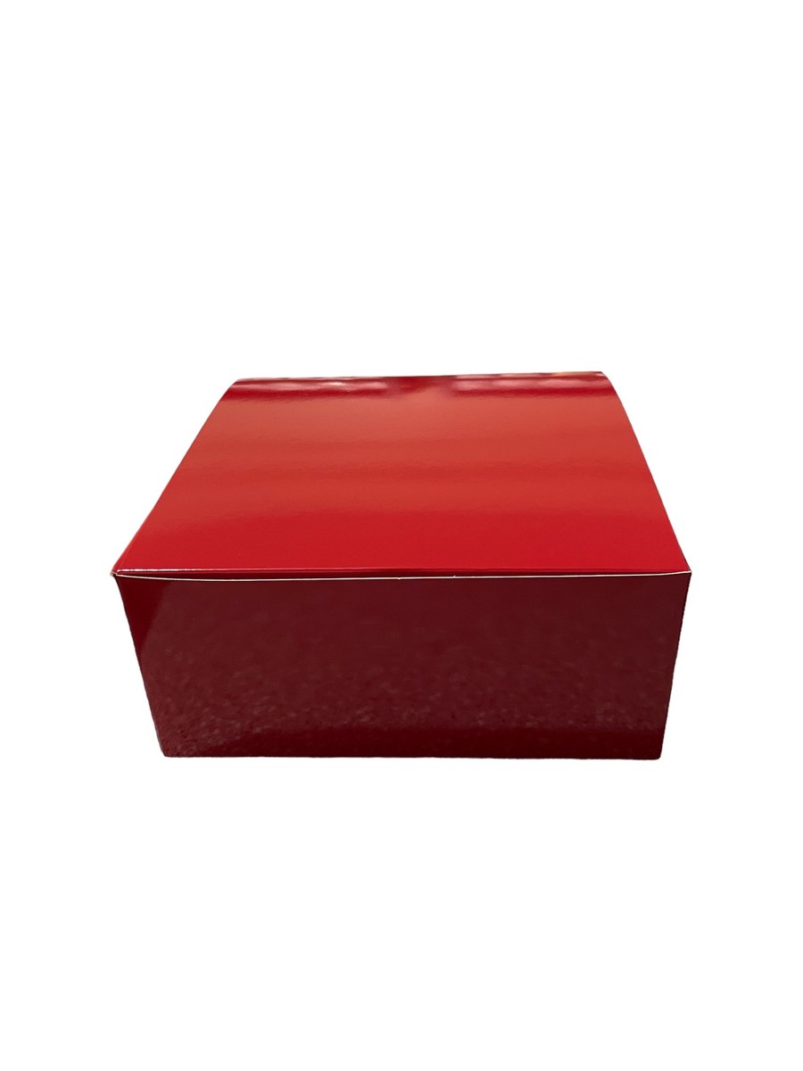 (8x8x4) Red Glossy Gift Box
