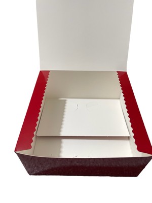 (8x8x4) Red Glossy Gift Box