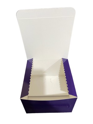 (6x6x4) Purple Glossy Gift Box