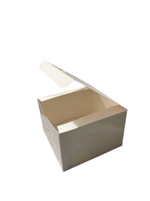 (6x6x4) White Glossy Gift Box