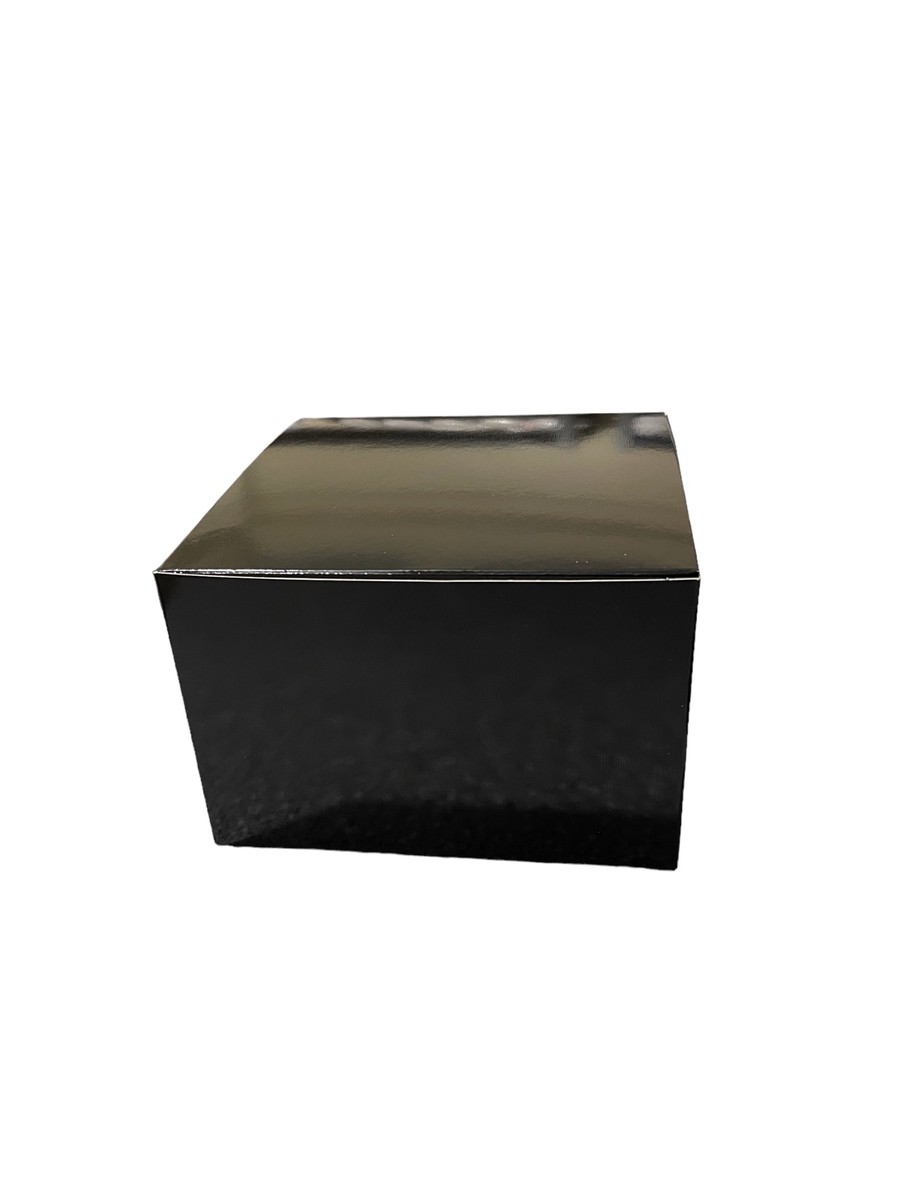 (6x6x4) Black Glossy Gift Box