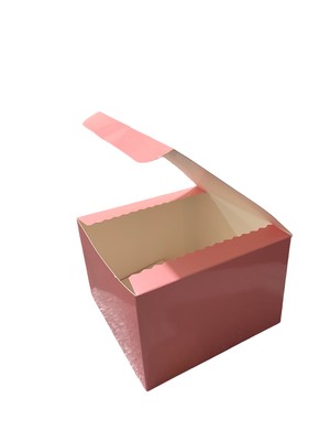 (6x6x4) Pink Glossy Gift Box