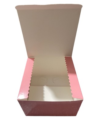 (6x6x4) Pink Glossy Gift Box