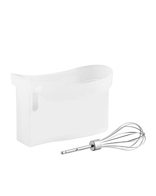 Hamilton Beach White 6 Speed Hand Mixer with Beaters, Whisk, and Snap-On Case
