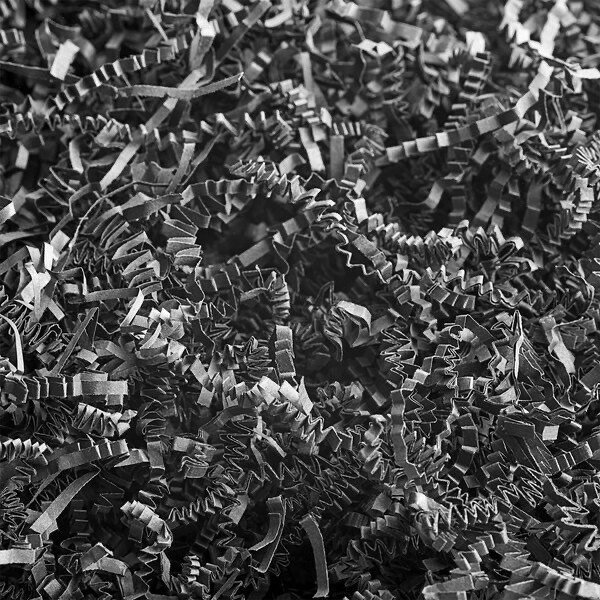 Black Crinkle Cut Paper Shred