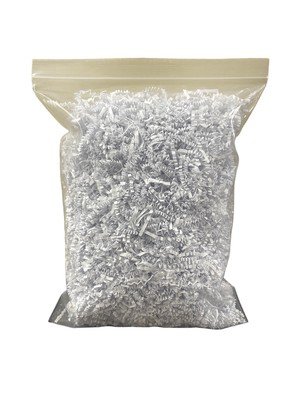 White Crinkle Cut Paper Shred