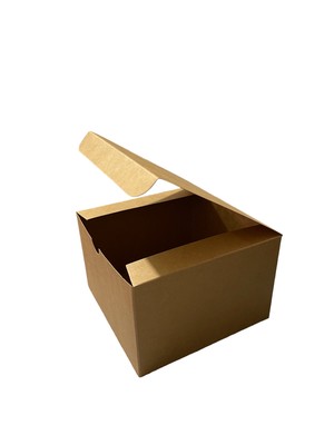 (6x6x4) Natural Kraft Paper Box