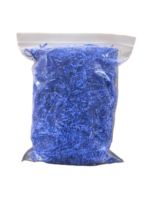 Royal Blue Crinkle Cut Paper Shred