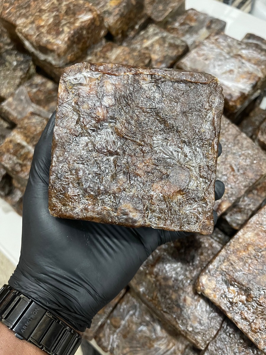 Raw African Black Soap - (1 Pound Block)