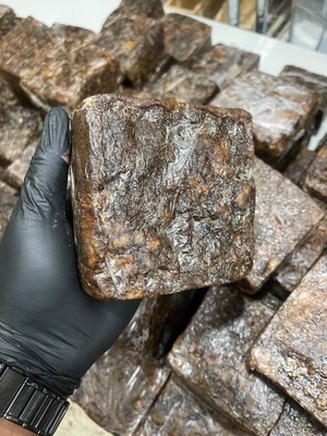 Raw African Black Soap - (1 Pound Block)