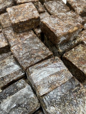Raw African Black Soap - (1 Pound Block)