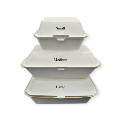 Lunch Boxes - Sugarcane Bagasse (Biodegradable)