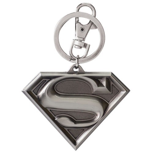 DC Comics Superman Shield Logo Pewter Keychain