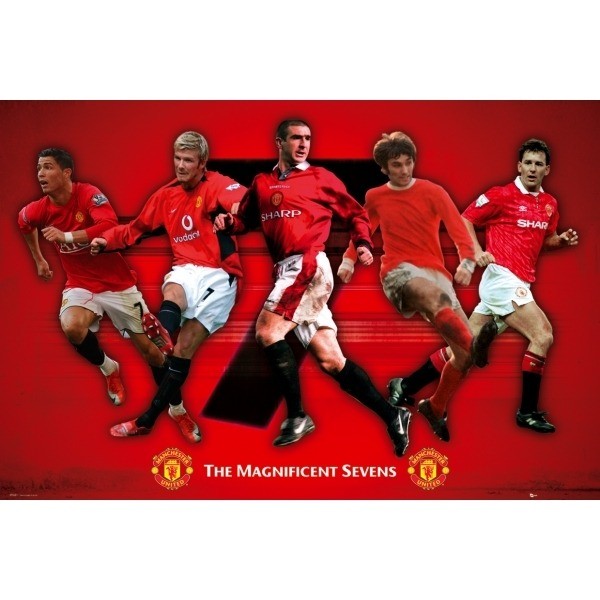 Manchester United FC The Magnificent Sevens Poster