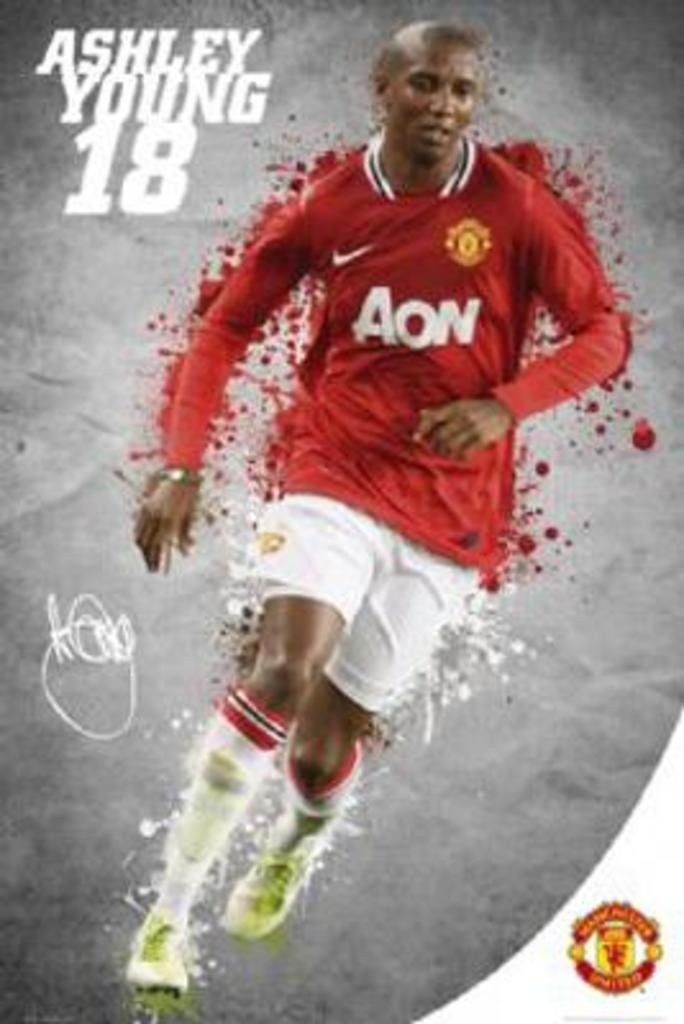 Manchester United FC 13/14 Ashley Young Poster