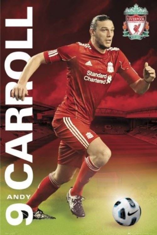 Liverpool FC 11/12 Andy Carroll Poster