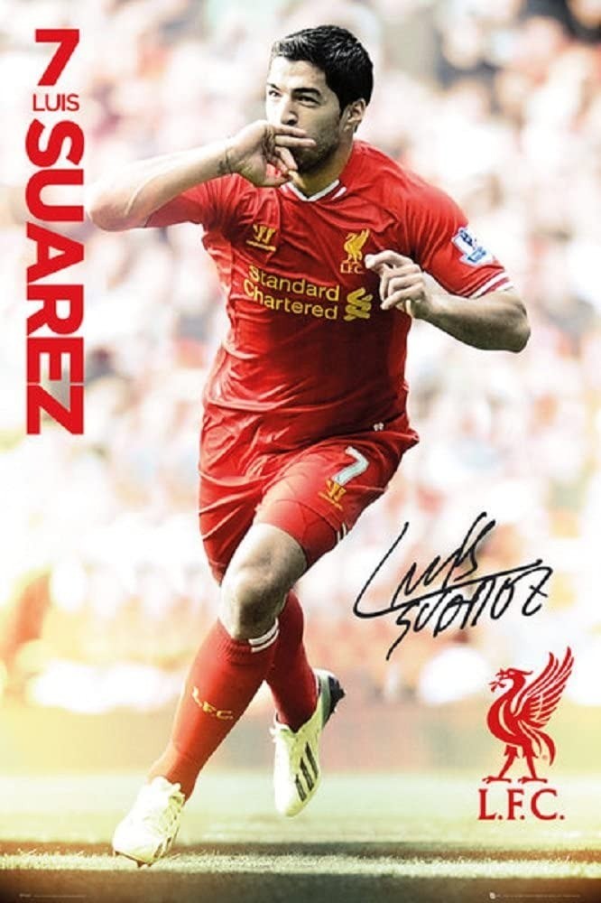 Liverpool FC 13/14 Suarez Poster
