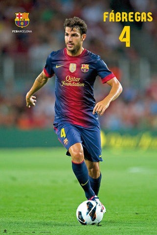 FC Barcelona 12/13 Fabregas Poster