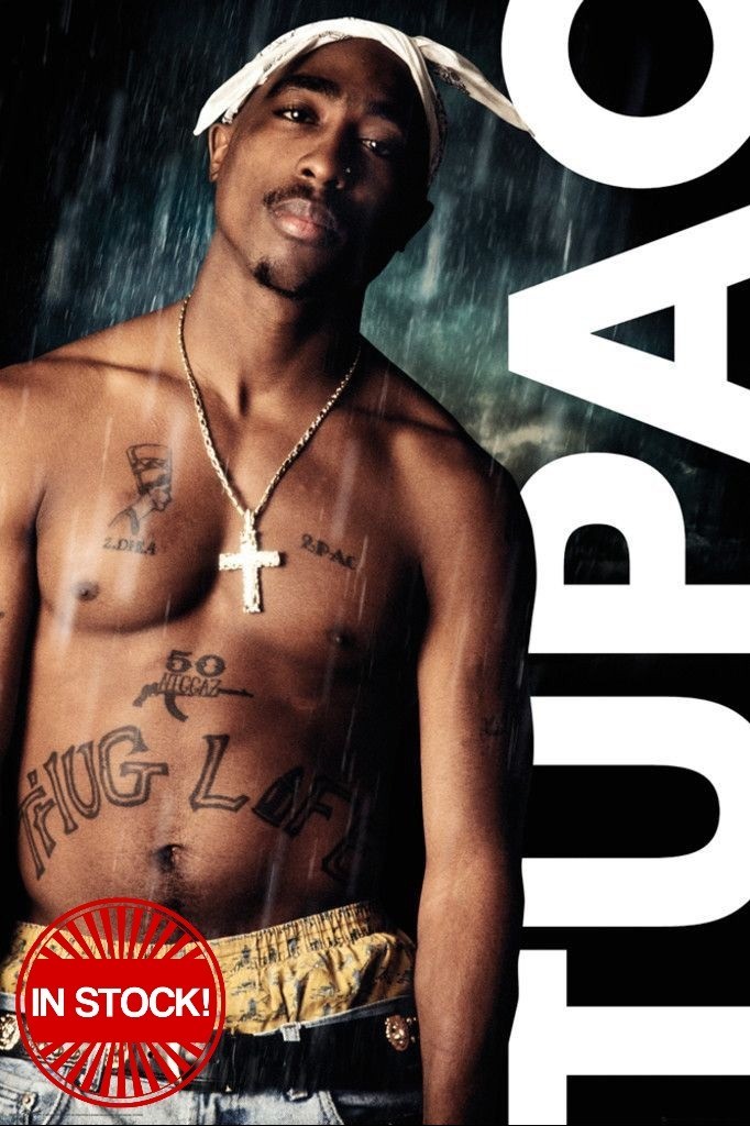 Tupac - Rain Poster