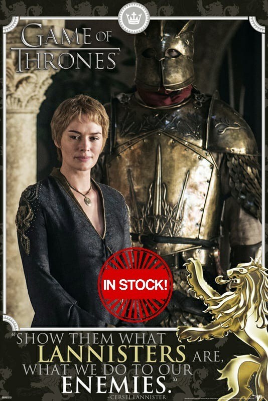 Game of Thrones – Cersei-Enemies Quote Poster