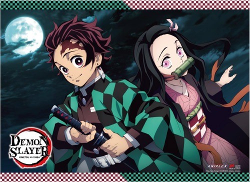 Demon Slayer - Tanjiro Kamadou & Nezuko Kamado #B Wall Scroll