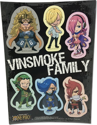 One Piece - Vinsmoke Family SD Group Stickers Set