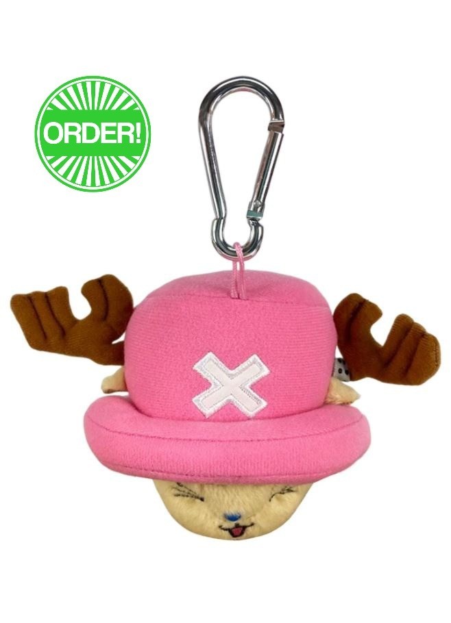 One Piece - Tony Tony Chopper Head Plush Keychian