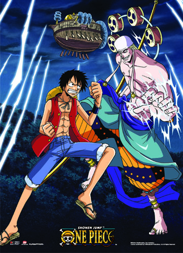One Piece - Monkey D. Luffy Vs Enel Wall Scroll