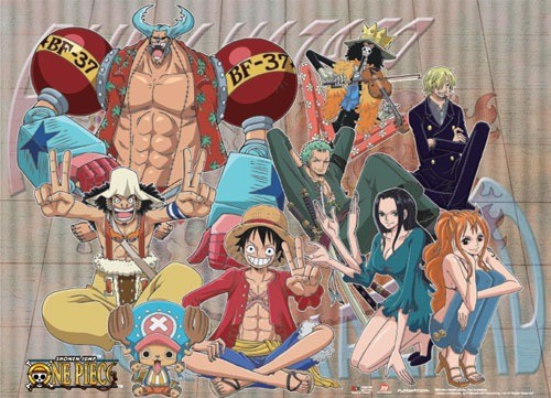 One Piece - Straw Hat Crew Grid Wall Scroll