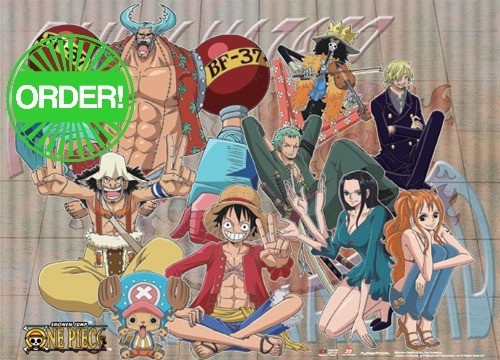 One Piece - Straw Hat Crew Grid Wall Scroll