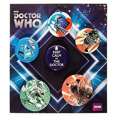 Doctor Who Retro Button Badge Pack