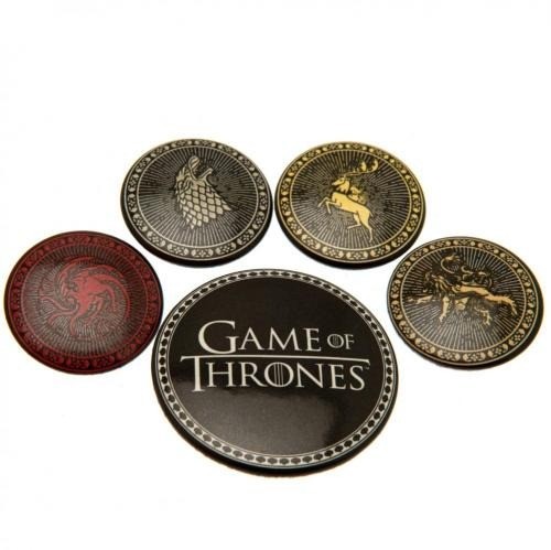 Game Of Thrones Button Badge Set Houses