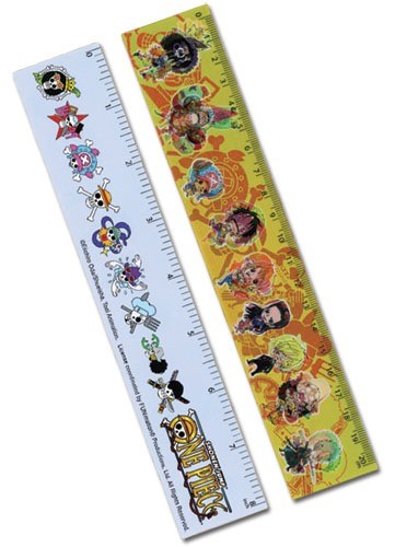 One Piece - SD Straw Hat Pirates Lenticular Ruler (5 Pcs)