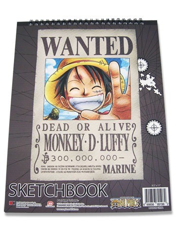 One Piece - Monkey D. Luffy Wanted Sketchbook