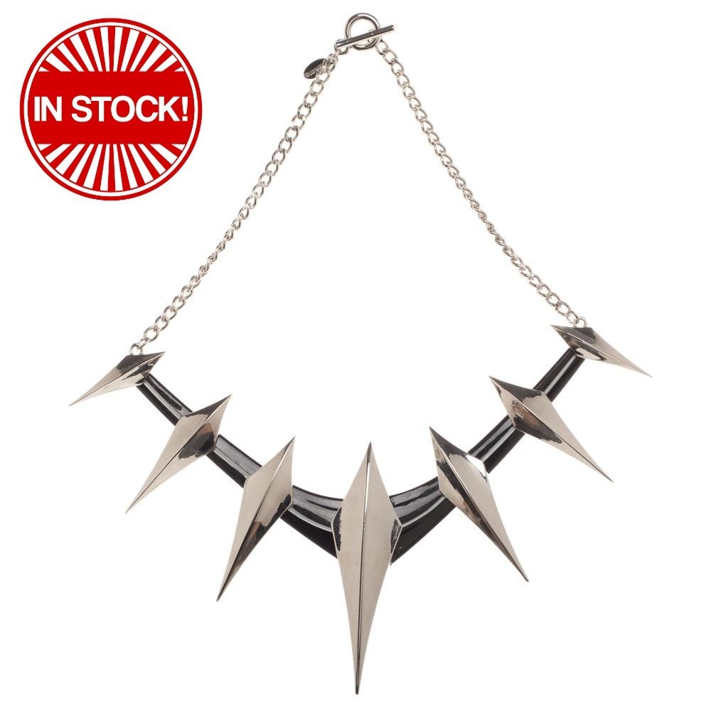 Black Panther Spike Collar Cosplay Necklace
