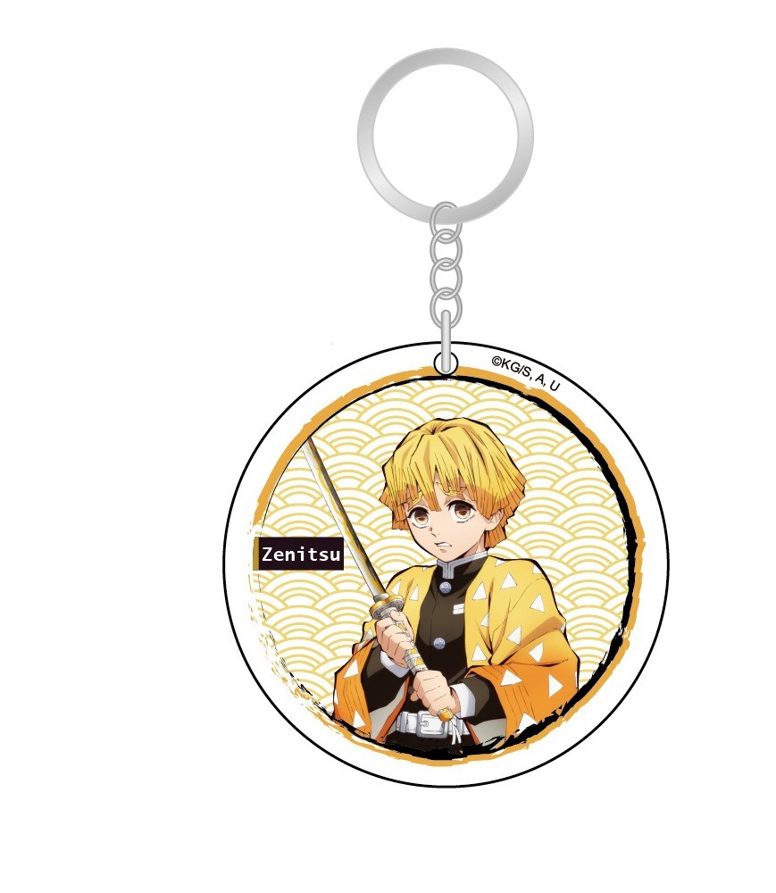 Demon Slayer - Zenitsu Acrylic Circle Keychain