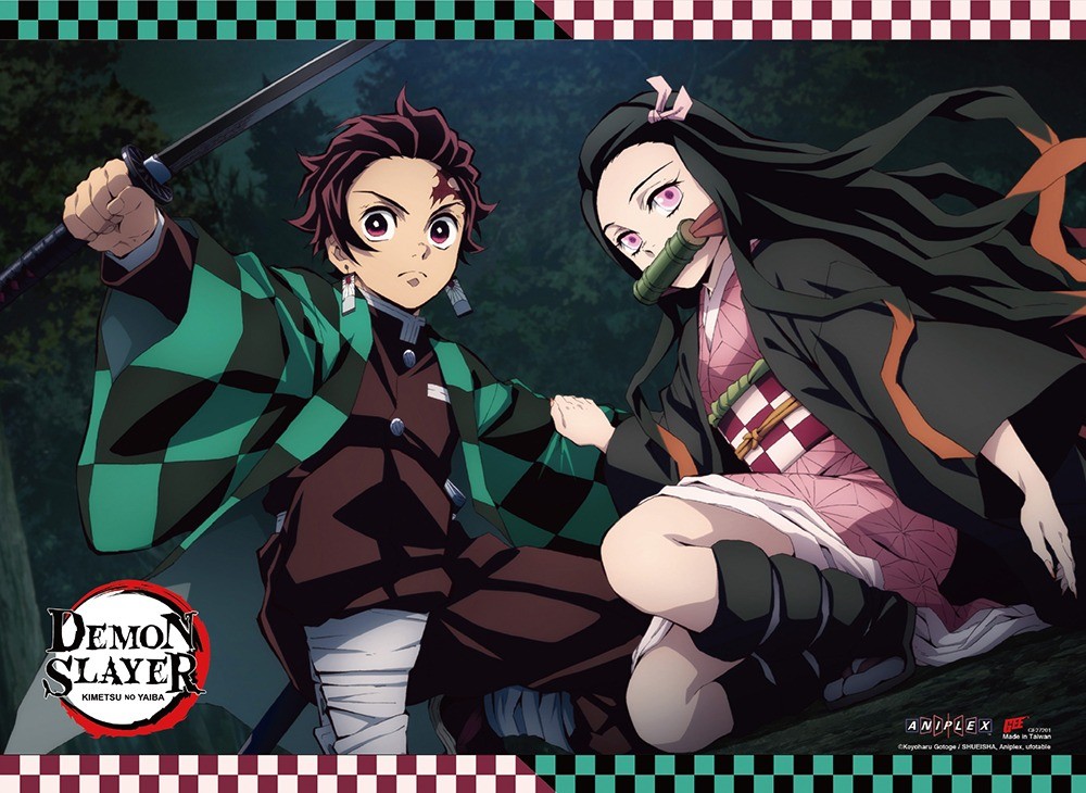 Demon Slayer - Tanjiro Kamado & Nezuko Kamado #A Wall Scroll