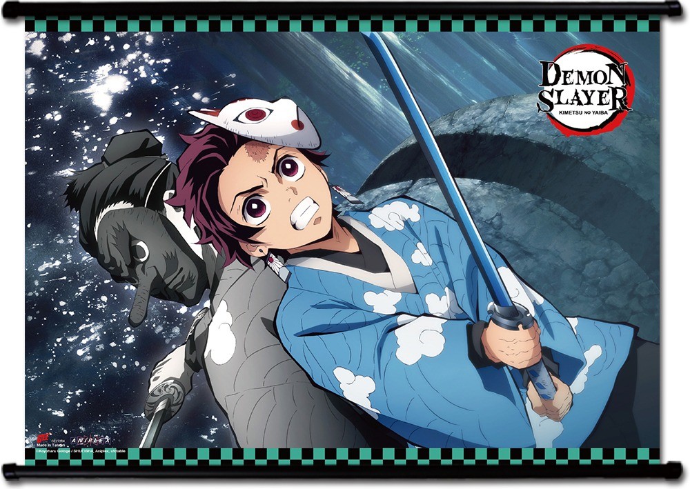 Demon Slayer - Tanjiro Kamado & Sakonji Wall Scroll