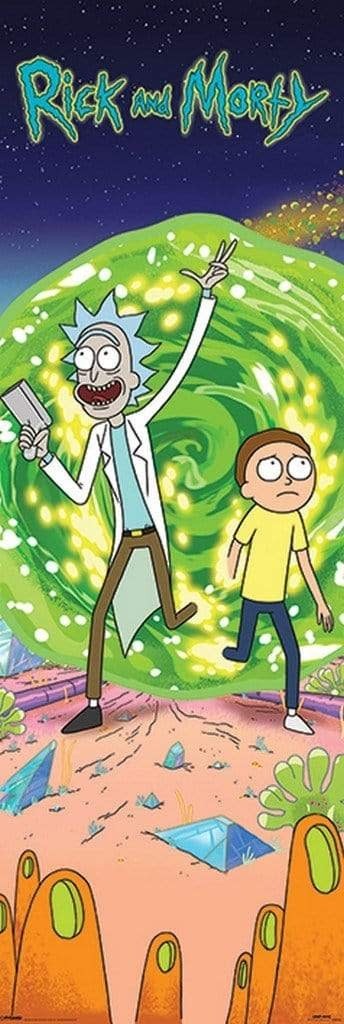 Rick And Morty Portal Door Poster