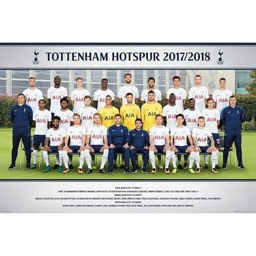 Tottenham Hotspur FC 17/18 Team Poster