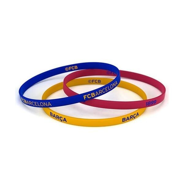 FC Barcelona  3pk Silicone Wristbands