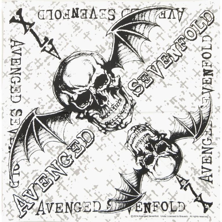 Avenged Sevenfold White Cross Bandana