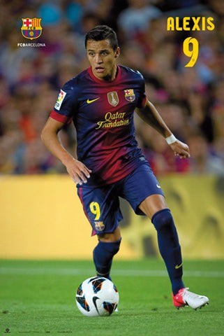 FC Barcelona 12/13  Alexis Poster