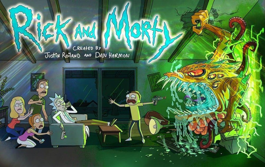 Rick And Morty Family Poster