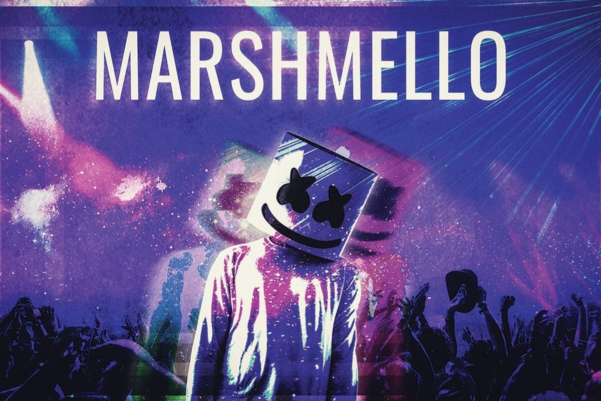 DJ Marshmello Club Scene Poster